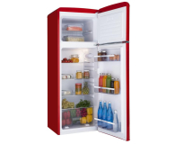 Lodówka Amica KGC15630R 144cm Czerwona Retro SlimSize Górny Zamrażalnik 206L - 523476 - zdjęcie 3